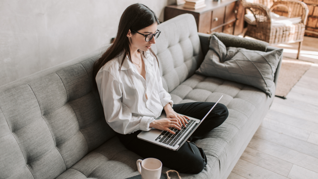 Woman working at Home