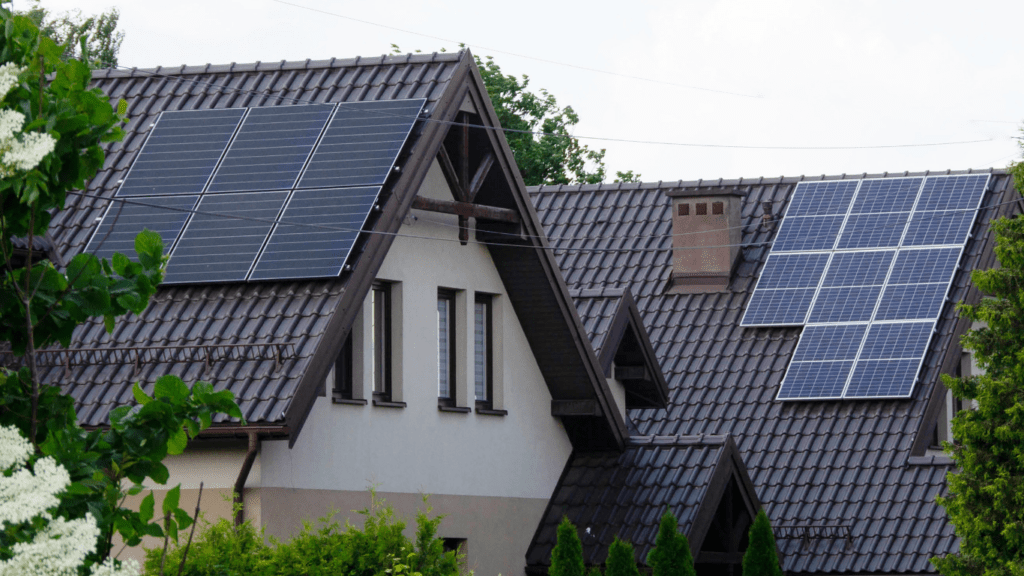 House with Solar Panel