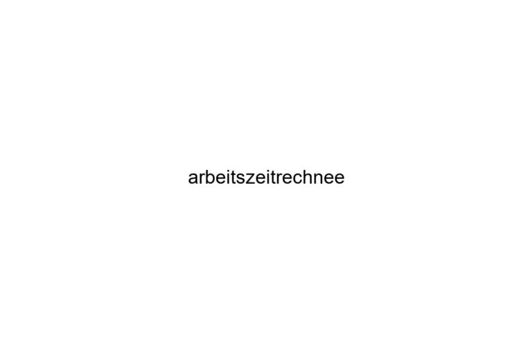 arbeitszeitrechnee