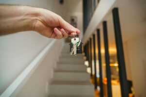 door keys home interior real estate agent