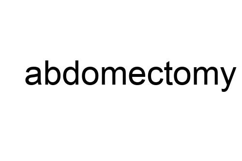 abdomectomy