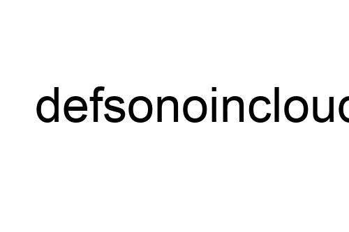 defsonoincloud